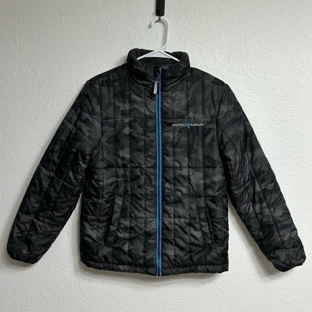 ZEROXPOSUR Winter Jacket Fleece Lined Hooded Winter Boys Coat (Size 14/16)